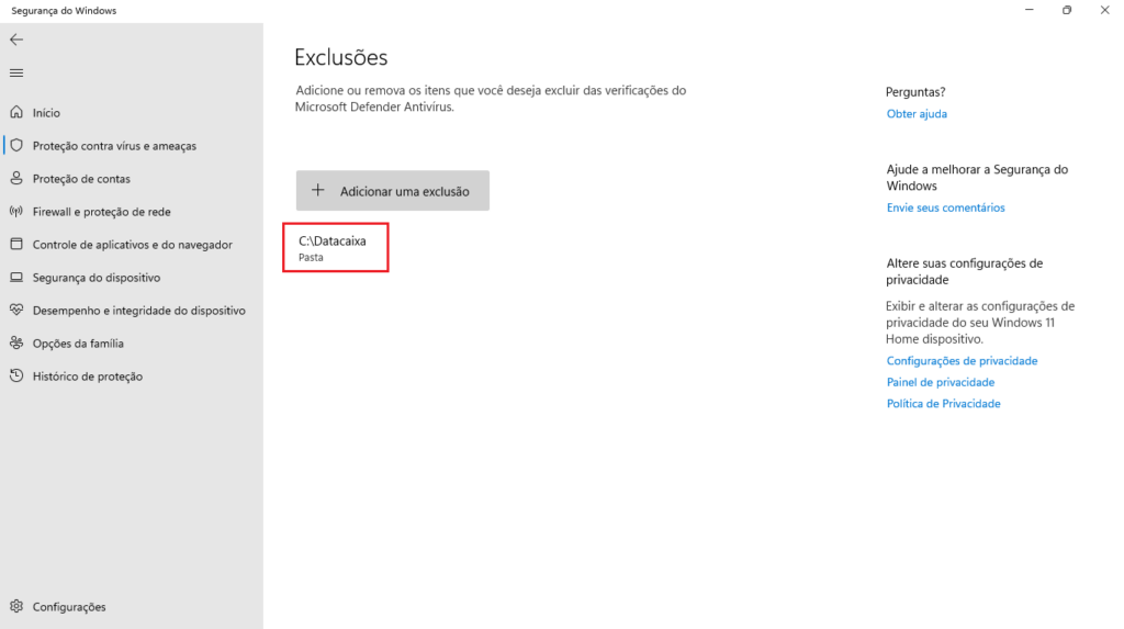 Datacaixa_Exclusão | Datacaixa