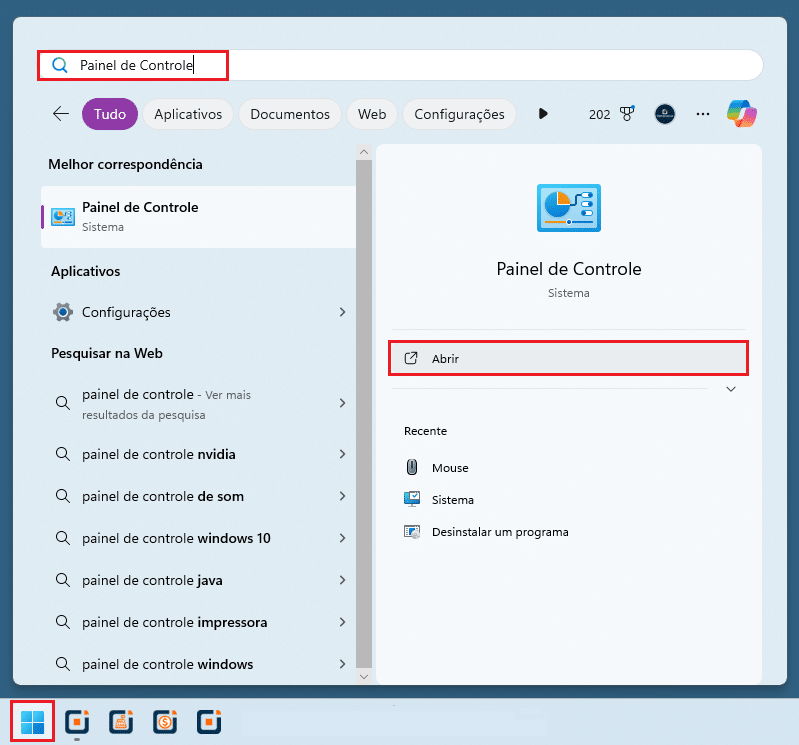 Painel de Controle_Windows | Datacaixa