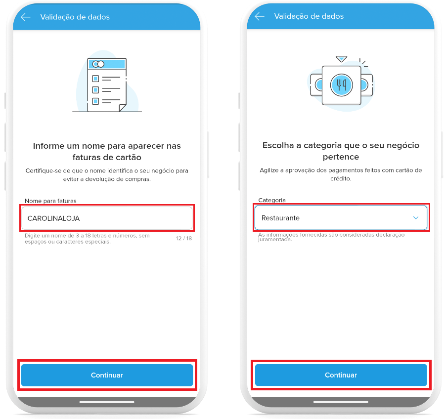 2_Mercado_Pago_Nome_Categoria_Continuar | Datacaixa