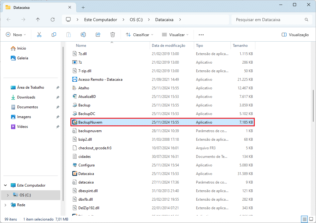 Datacaixa_Backupnuvem | Datacaixa Aplicativo BackupNuvem Datacaixa