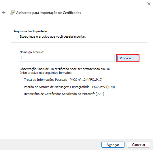 Importação_Certificado_Procurar | Datacaixa