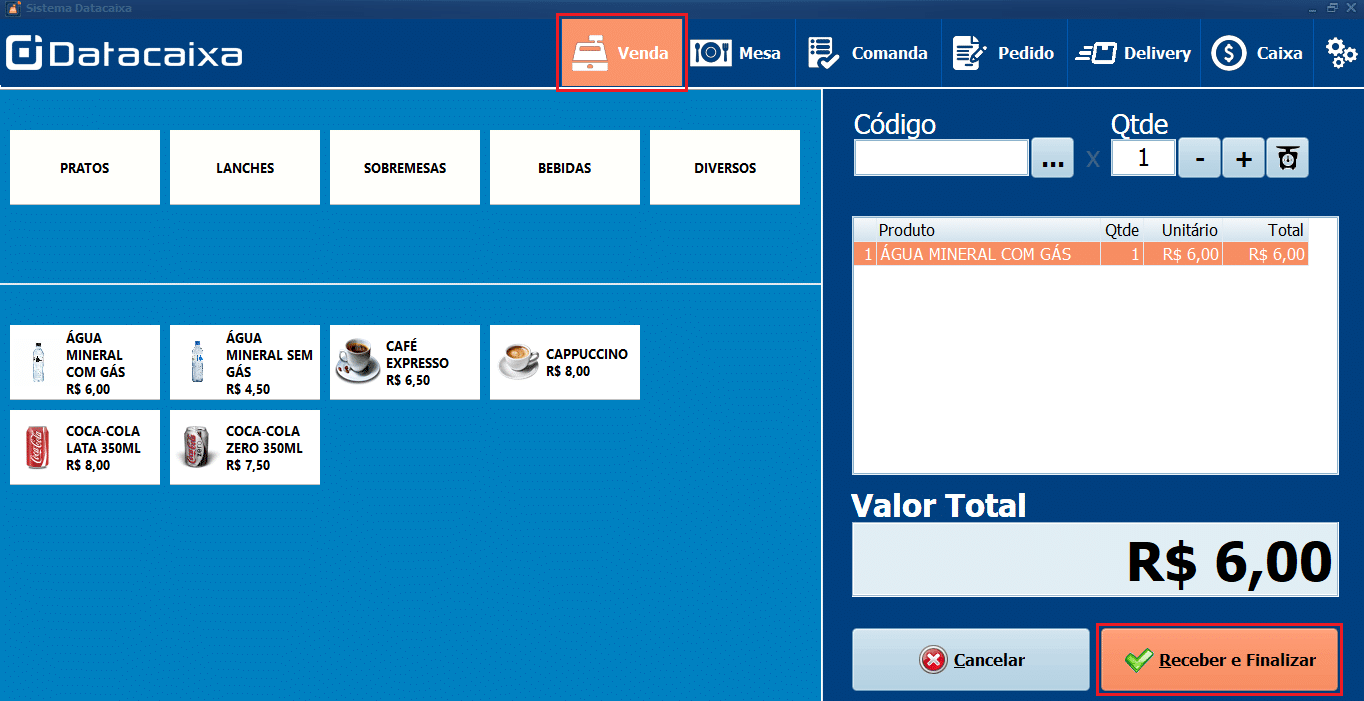Venda_Receber Finalizar_Mercado Pago | Datacaixa