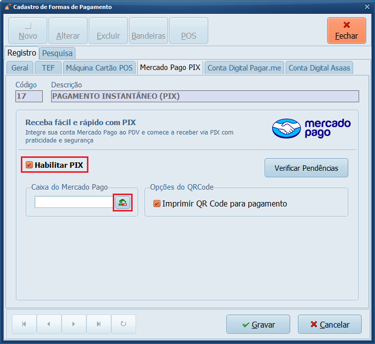 habilitar-pix-mercado-pago | Datacaixa