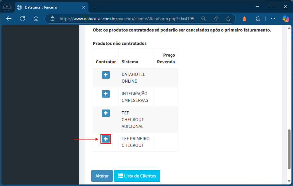 TEF_Primeiro_Checkout | Datacaixa TEF