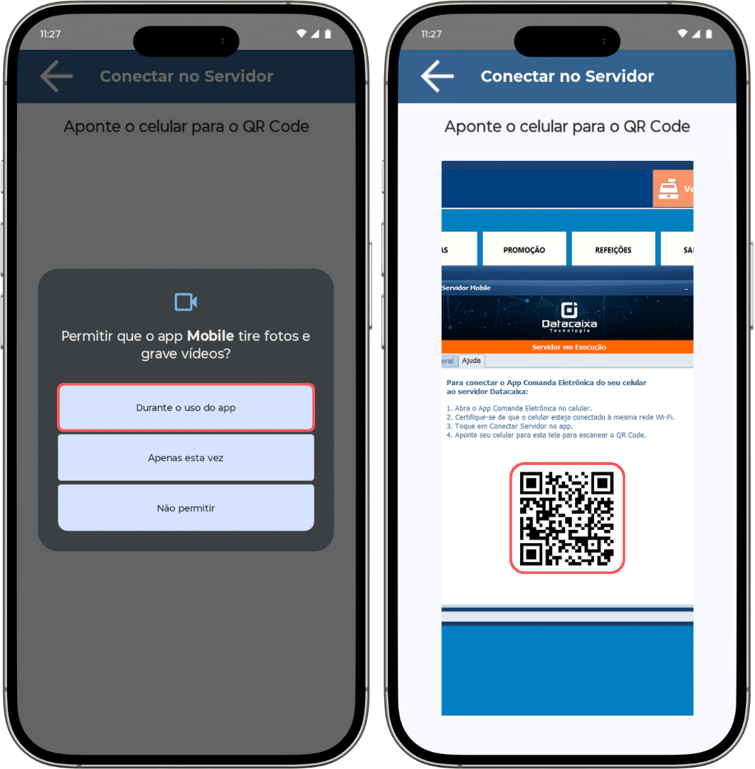 Comanda Mobile_2025_QR Code | Datacaixa Datacaixa Comanda Mobile - Conectar com QR Code