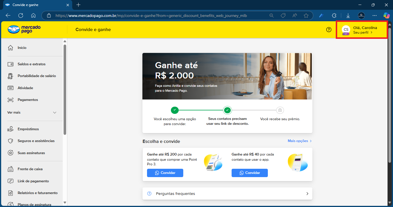 Seu Perfil_Mercado Pago_Remover aplicação | Datacaixa Seu perfil