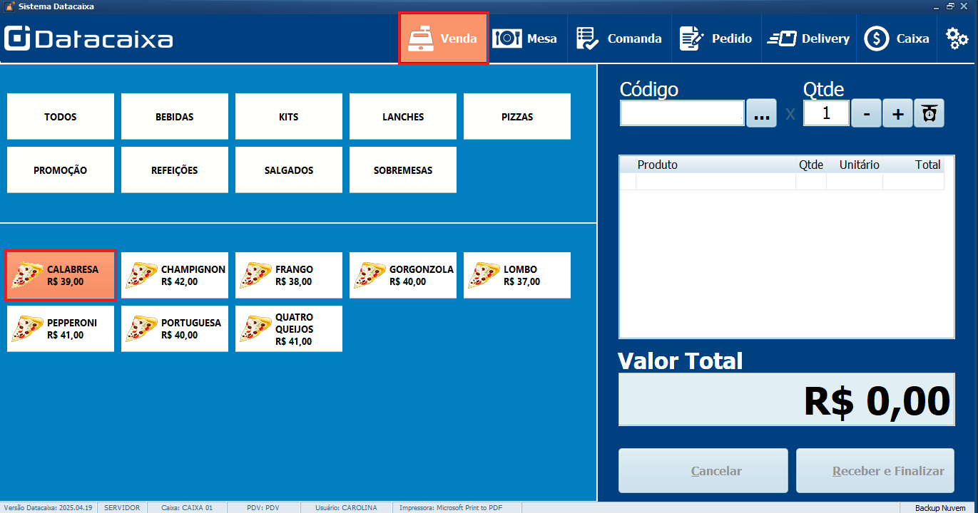 Venda_Produto_Complementos_Formato | Datacaixa