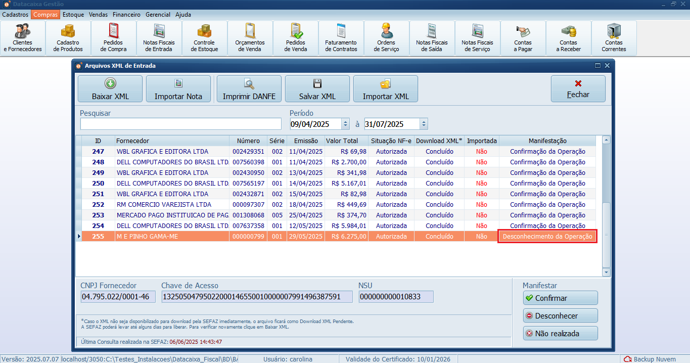 desconhecimento_status | Datacaixa