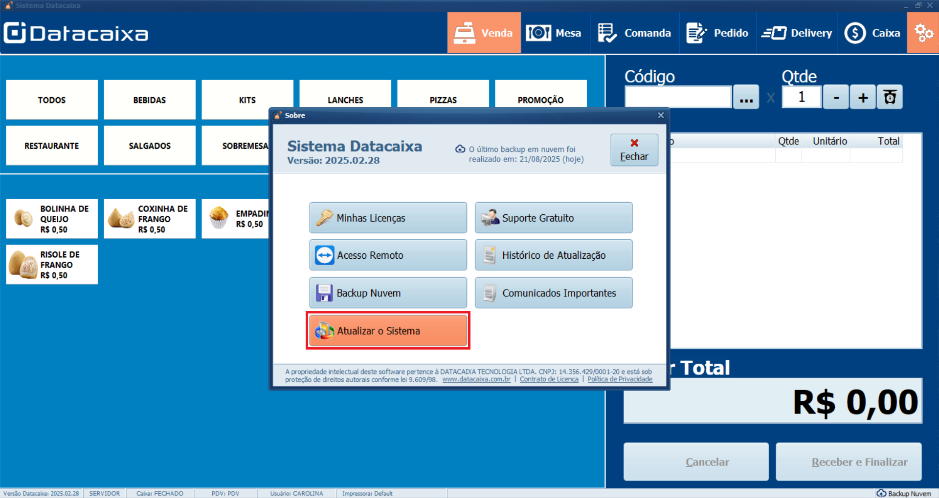 atualizar-sistema-pdv | Datacaixa Atualizar o Sistema Datacaixa PDV