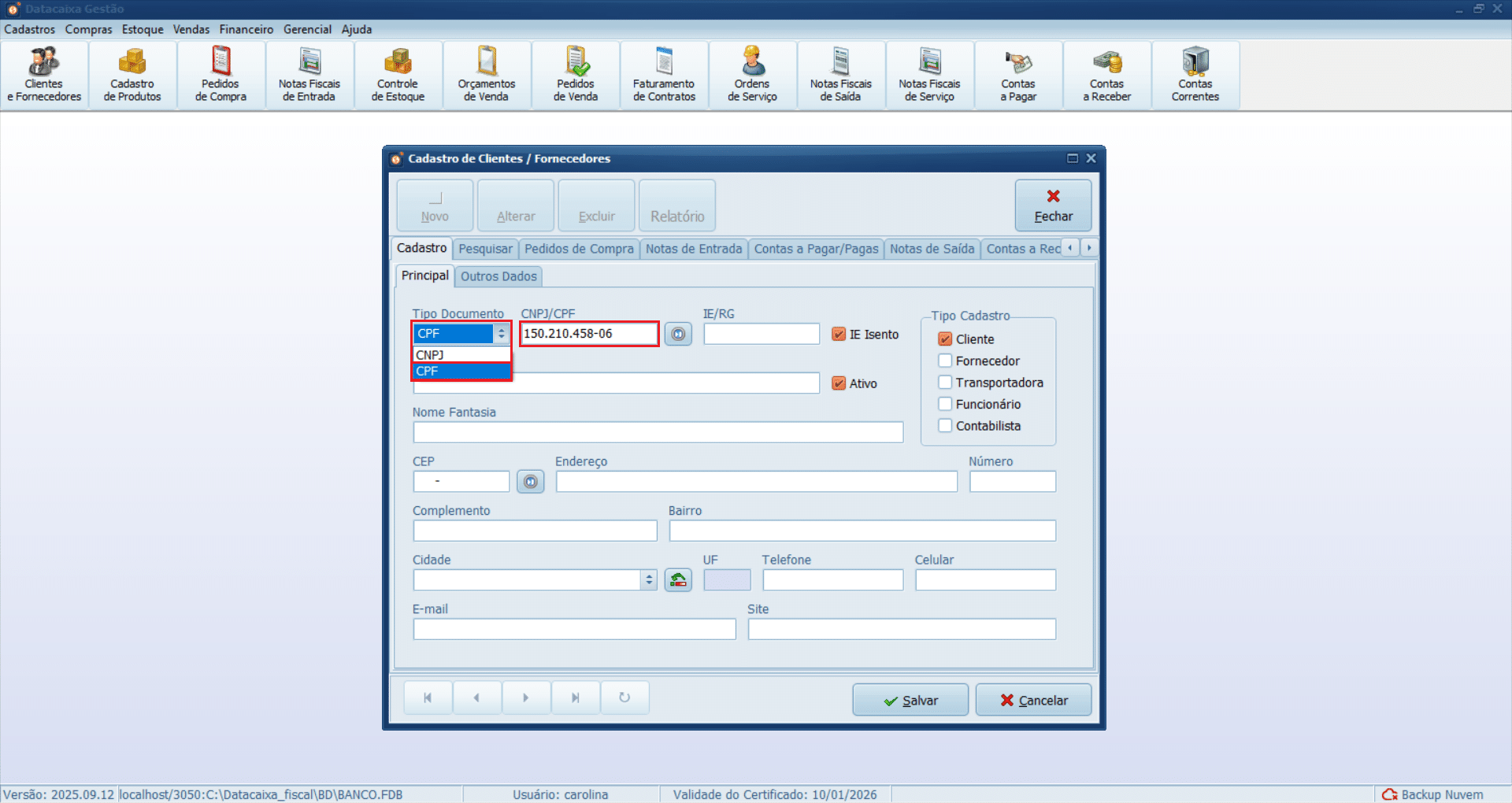 tipo-documento-cpf | Datacaixa