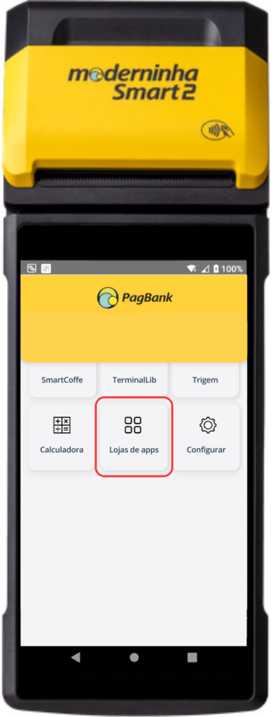 lojas de apps-bagbank-datacaixa-garçom | Datacaixa