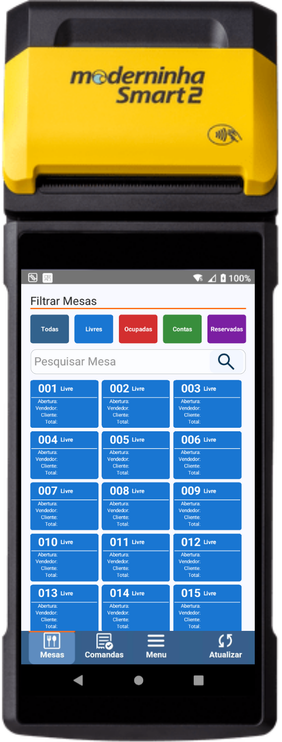 moderninha-smart-datacaixa-garçom | Datacaixa