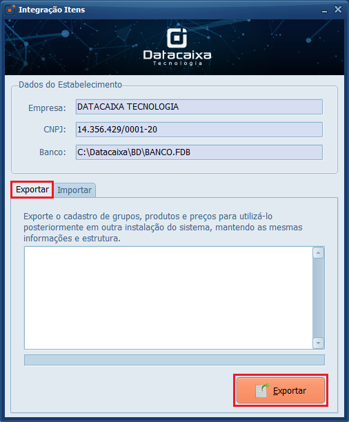 Integração-itens | Datacaixa